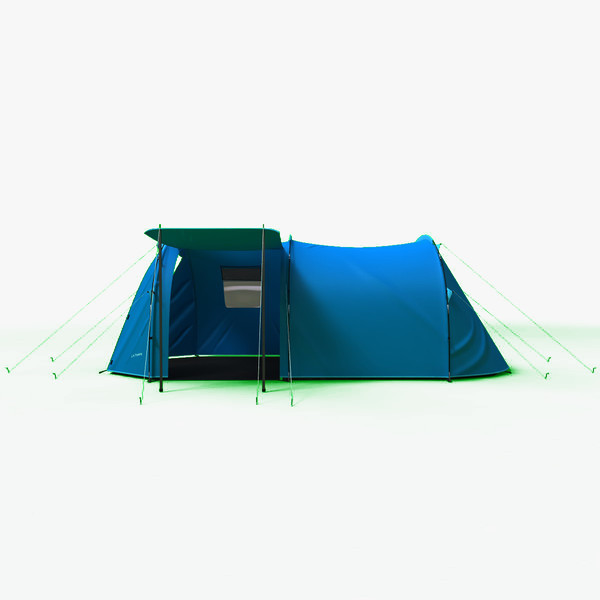 tunnel trekking tent 3ds - Tunnel Trekking Tent by 3d_molier