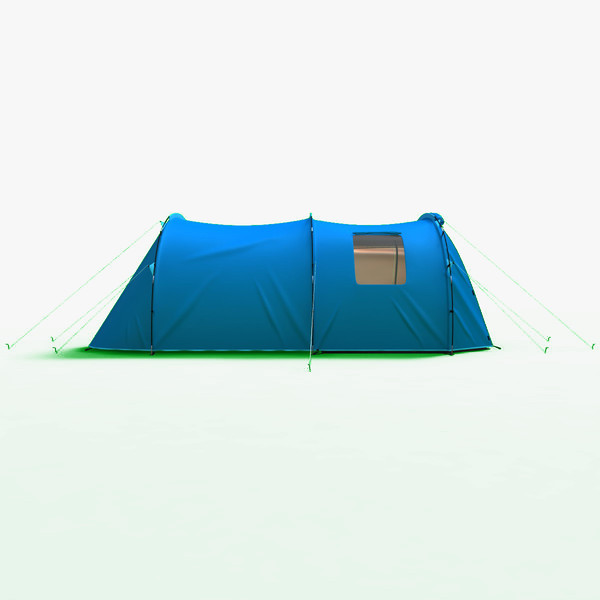 tunnel trekking tent 3ds - Tunnel Trekking Tent by 3d_molier