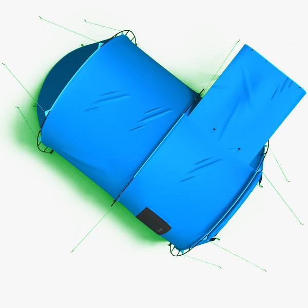 tunnel trekking tent 3ds - Tunnel Trekking Tent by 3d_molier