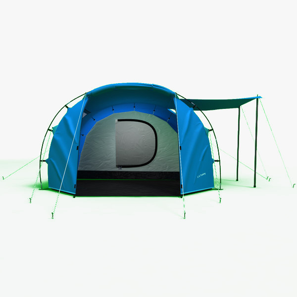 tunnel trekking tent 3ds - Tunnel Trekking Tent by 3d_molier
