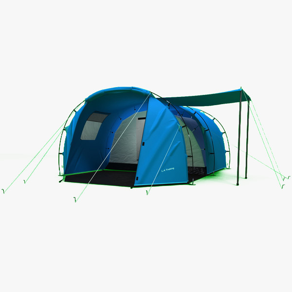 tunnel trekking tent 3ds - Tunnel Trekking Tent by 3d_molier