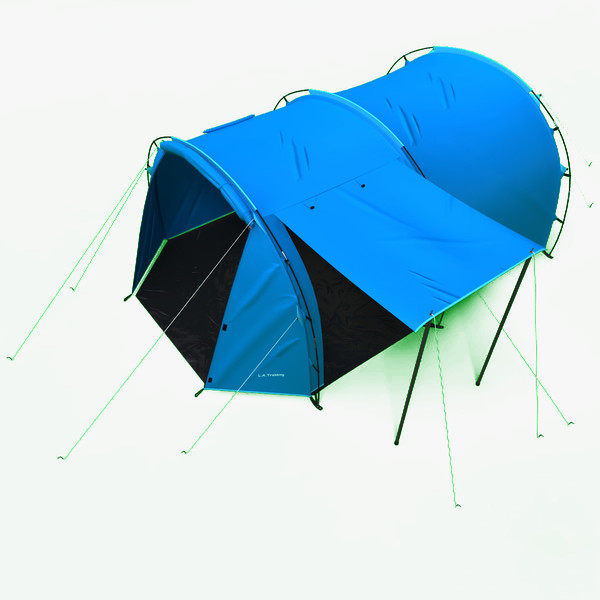 tunnel trekking tent 3ds - Tunnel Trekking Tent by 3d_molier
