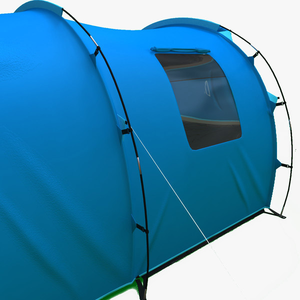 tunnel trekking tent 3ds - Tunnel Trekking Tent by 3d_molier