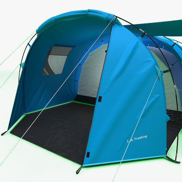 tunnel trekking tent 3ds - Tunnel Trekking Tent by 3d_molier