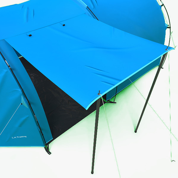 tunnel trekking tent 3ds - Tunnel Trekking Tent by 3d_molier