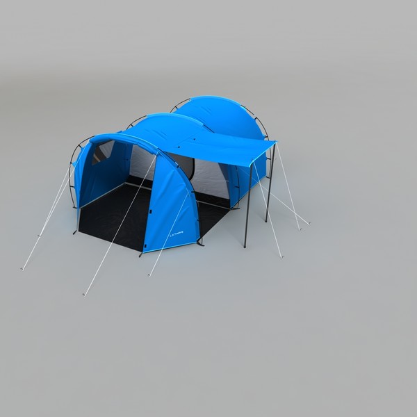 tunnel trekking tent 3ds - Tunnel Trekking Tent by 3d_molier