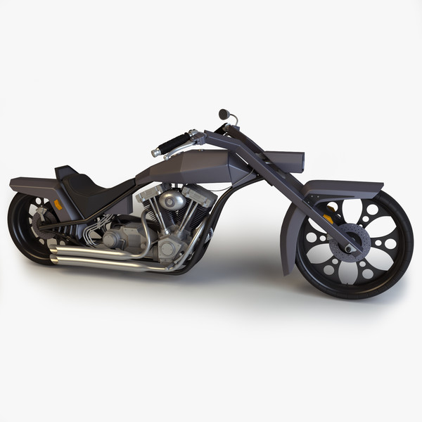 ma custom chopper stealth - Custom Stealth Chopper by platinum3dmodels