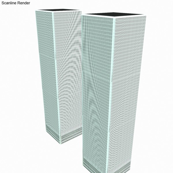 3d model twin towers - Twin Towers by 3DUniverse Pro