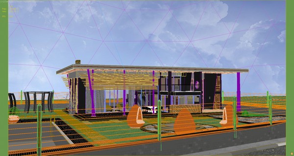 scene modern building house 3ds - Modern Home (3) by solarseas