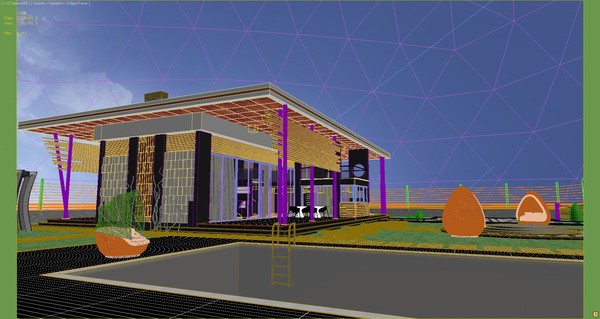 scene modern building house 3ds - Modern Home (3) by solarseas