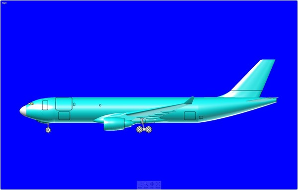 airbus a330-200f size long 3d model - A330-200F Mid Size Long Haul Cargo Assembly Model by RodgerSaintJohn