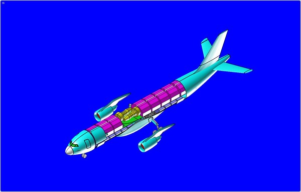 airbus a330-200f size long 3d model - A330-200F Mid Size Long Haul Cargo Assembly Model by RodgerSaintJohn