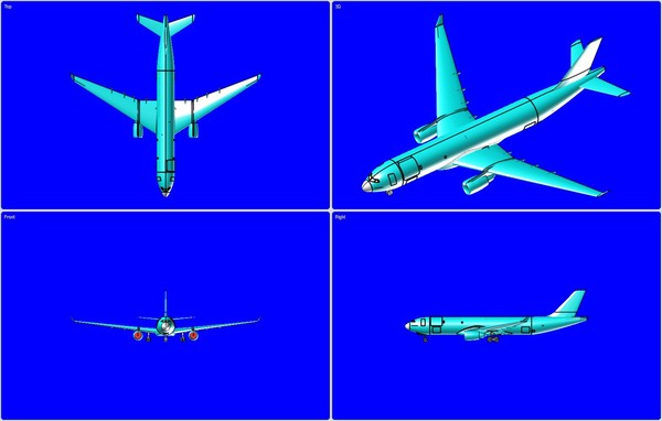 airbus a330-200f size long 3d model - A330-200F Mid Size Long Haul Cargo Assembly Model by RodgerSaintJohn
