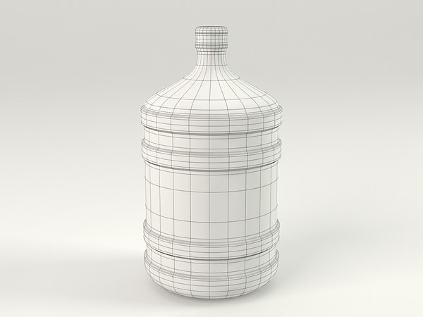 3d model bottle water plastic - Plastic Bottle for Water Coolers by Monaco Felice