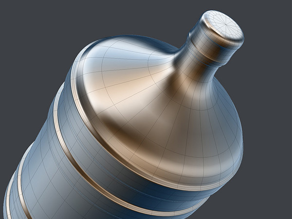 3d model bottle water plastic - Plastic Bottle for Water Coolers by Monaco Felice