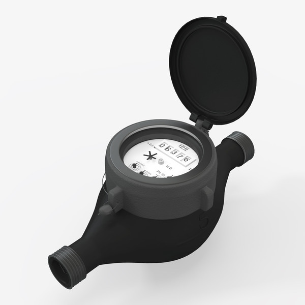 maya water meter v2 - Water Meter V2 by 3d_molier