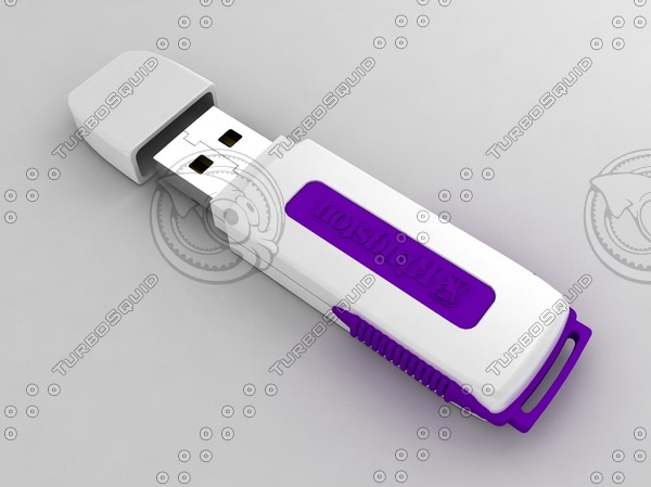 usb drive 3d model - USB Drive by Max_Fox