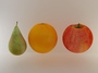 3d fruit orange apple model