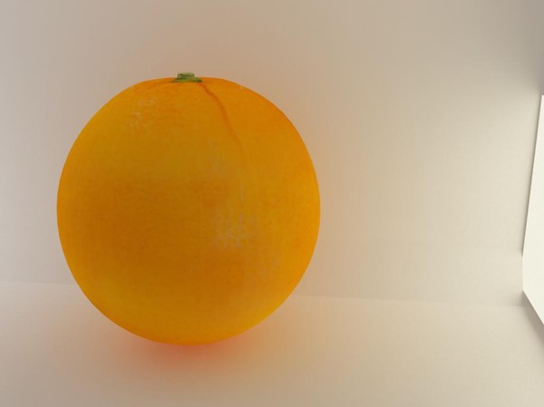 3d fruit orange apple model - fruit by byrz