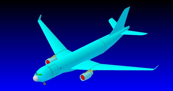 3d solid airbus a330-200f size - Airbus A330-200F Mid Size Long Haul Cargo Aircraft SOLID Assembly Model by RodgerSaintJohn
