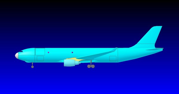 3d solid airbus a330-200f size - Airbus A330-200F Mid Size Long Haul Cargo Aircraft SOLID Assembly Model by RodgerSaintJohn