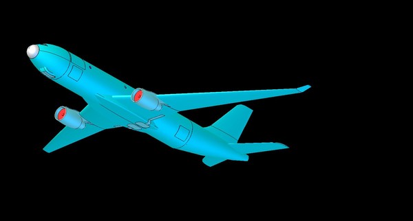 3d solid airbus a330-200f size - Airbus A330-200F Mid Size Long Haul Cargo Aircraft SOLID Assembly Model by RodgerSaintJohn