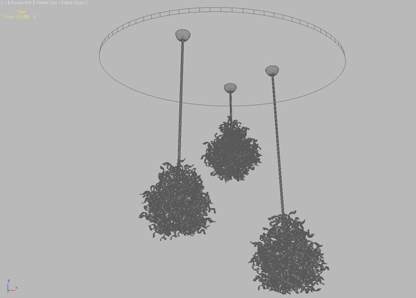 modern style ceiling lamp 3d model - Modern style ceiling lamps by android99