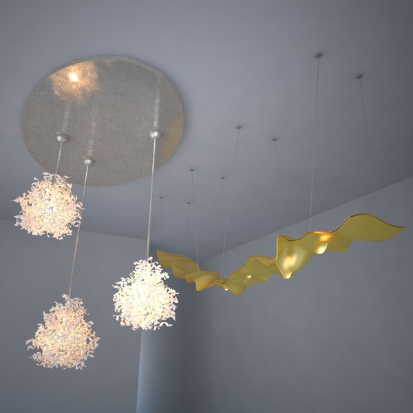 modern style ceiling lamp 3d model - Modern style ceiling lamps by android99