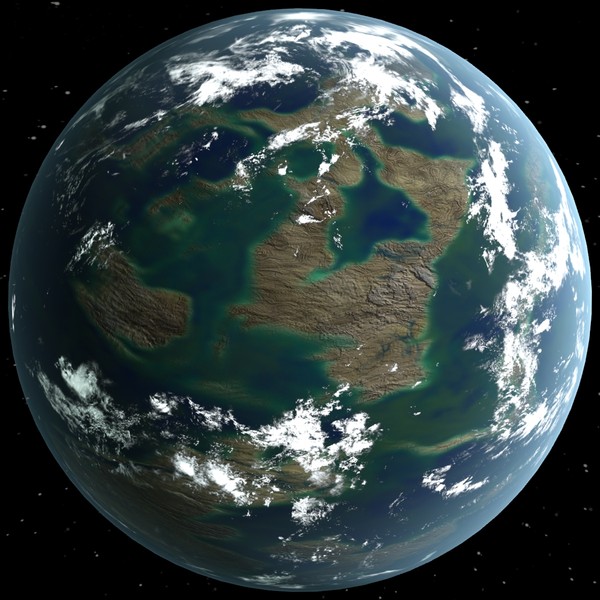 3d model clouds planet - Tropical World by 3DUniverse Pro