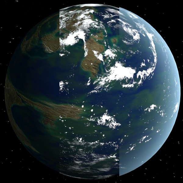 3d model clouds planet - Tropical World by 3DUniverse Pro