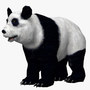 hand panda 3d model