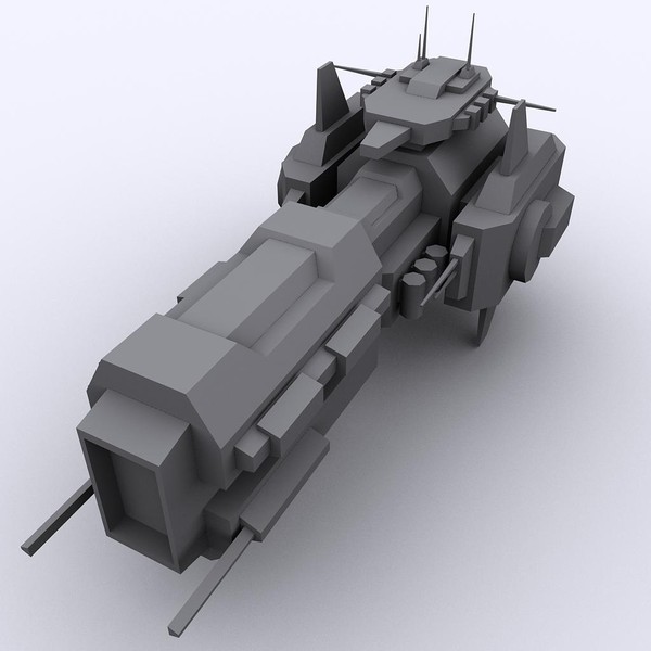 ship destroyer battleship 3d 3ds - battleship_destroyer_2.rar by Angryfly