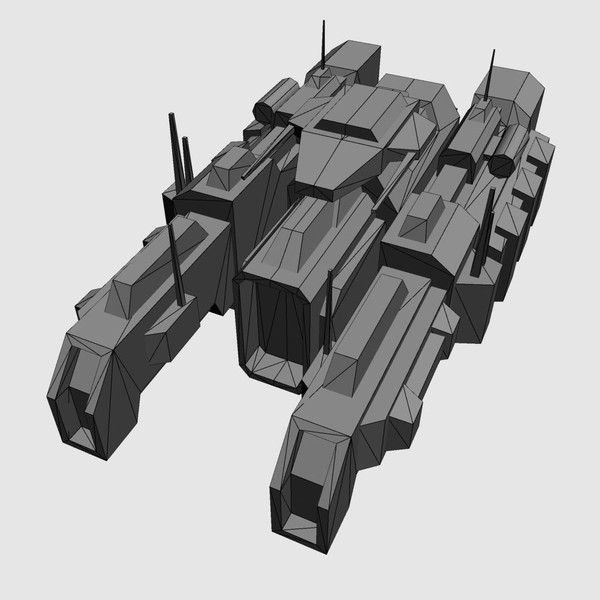 3ds ship destroyer battleship - battleship_destroyer_4.rar by Angryfly