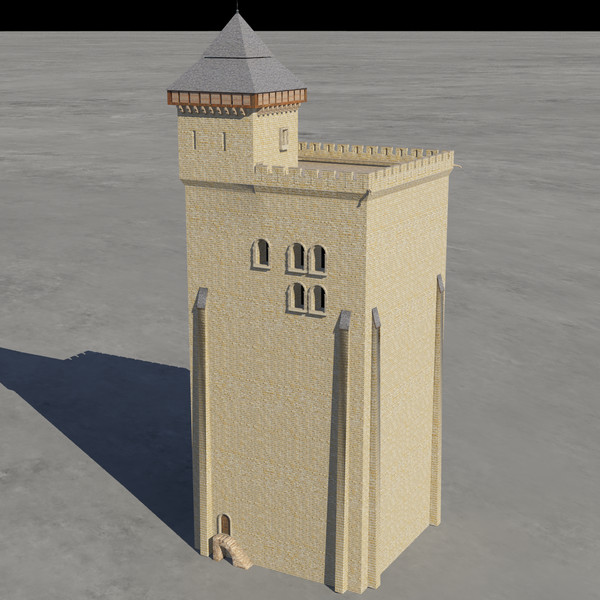 3d roman tower medieval model - Roman Tower by Ernest02