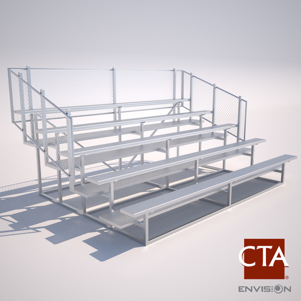 obj bleacher outdoor indoor - Sports Bleacher by CTA AE