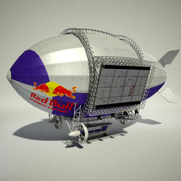 advertising blimp 3d model - Advertising Zeppelin by Render Steel
