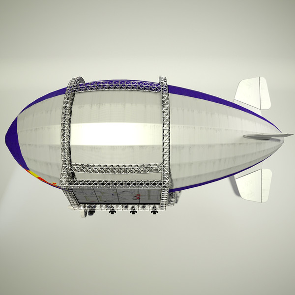 advertising blimp 3d model - Advertising Zeppelin by Render Steel