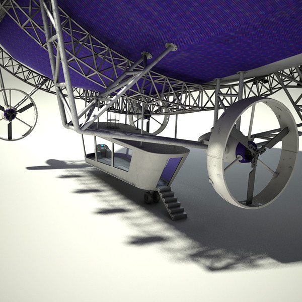 advertising blimp 3d model - Advertising Zeppelin by Render Steel