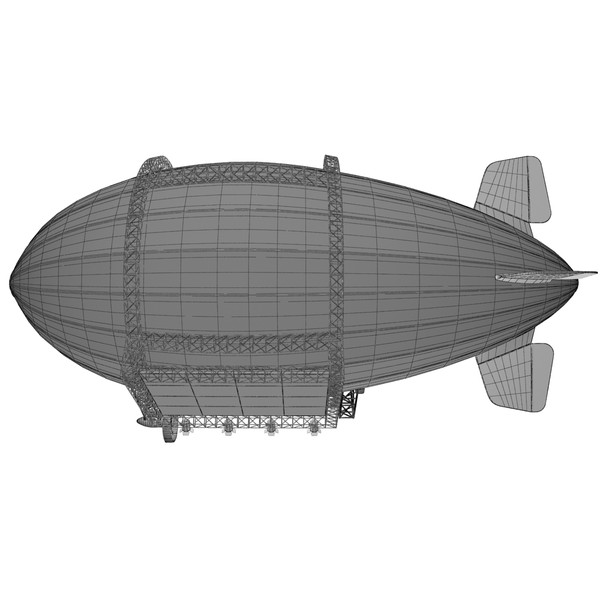 advertising blimp 3d model - Advertising Zeppelin by Render Steel