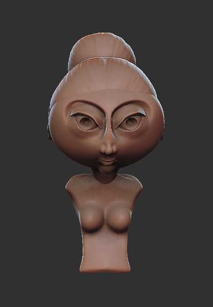 3d model girl cartoon - Kiddo by dentonvanzan