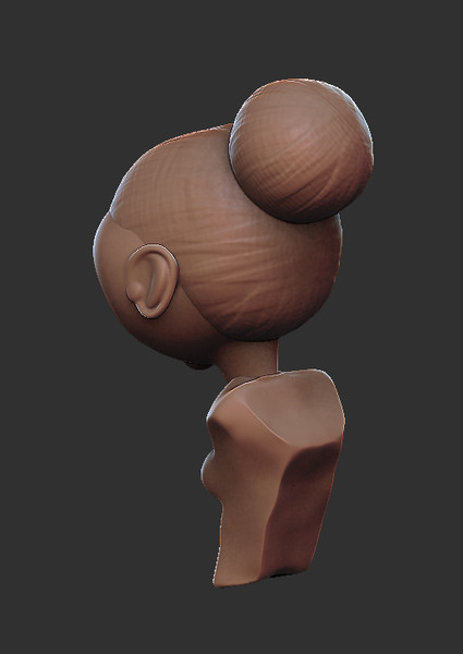 3d model girl cartoon - Kiddo by dentonvanzan