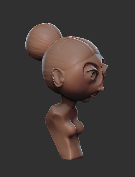 3d model girl cartoon - Kiddo by dentonvanzan