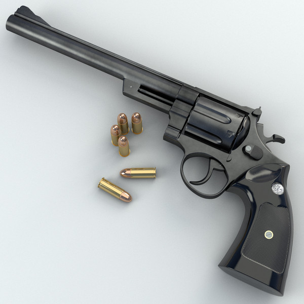 3d model revolver 44 magnum - Magnum 44 Revolver by LChristian