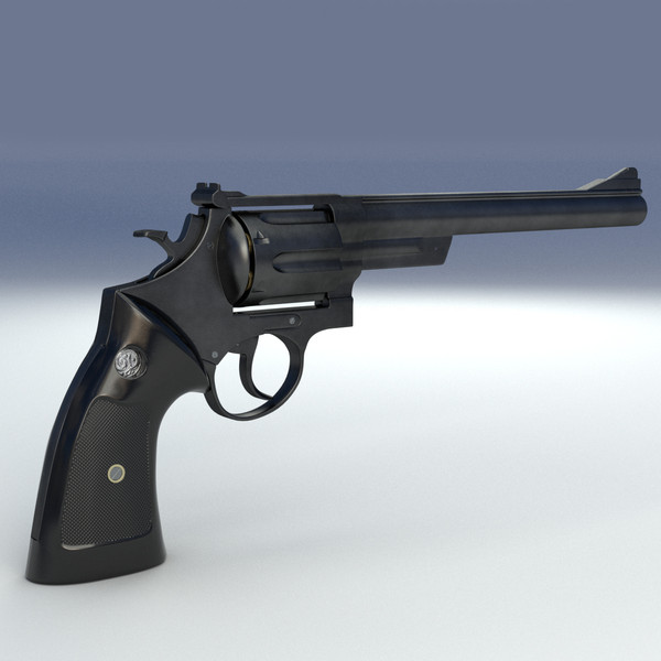 3d model revolver 44 magnum - Magnum 44 Revolver by LChristian