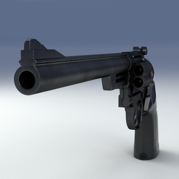 3d model revolver 44 magnum - Magnum 44 Revolver by LChristian
