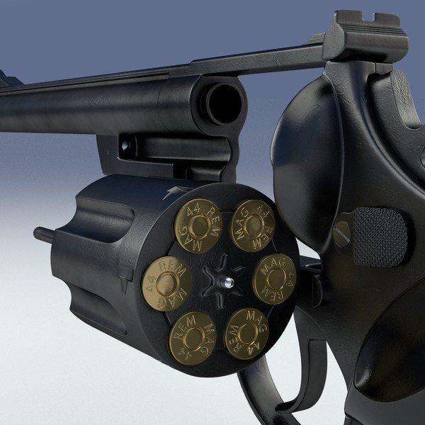 3d model revolver 44 magnum - Magnum 44 Revolver by LChristian