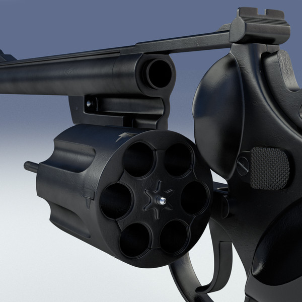 3d model revolver 44 magnum - Magnum 44 Revolver by LChristian