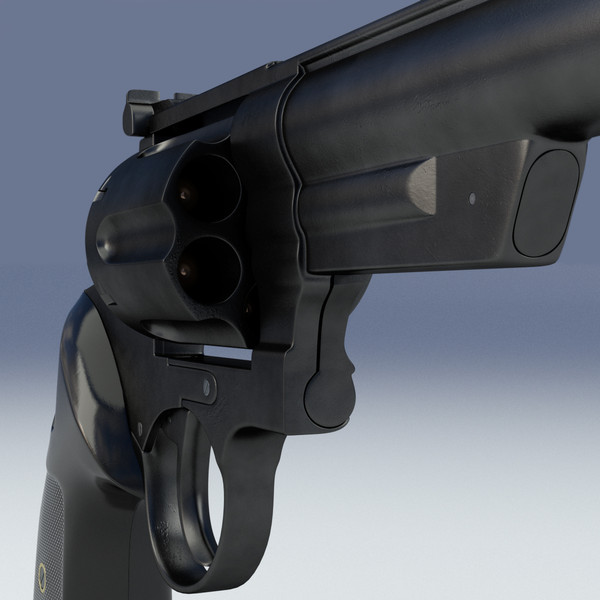 3d model revolver 44 magnum - Magnum 44 Revolver by LChristian