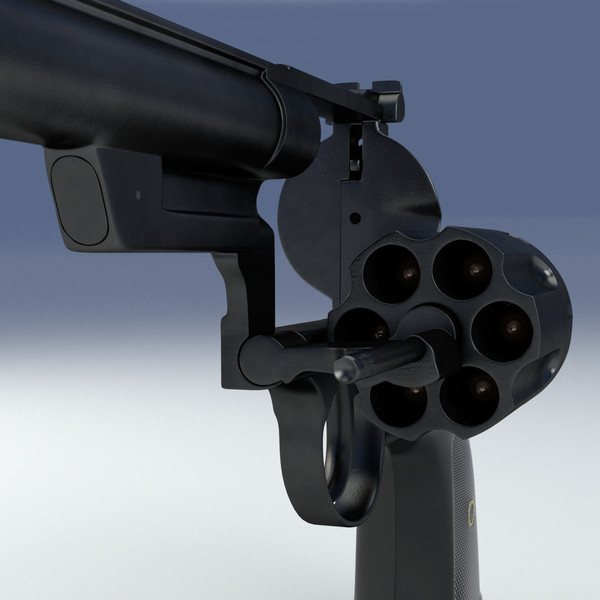 3d model revolver 44 magnum - Magnum 44 Revolver by LChristian