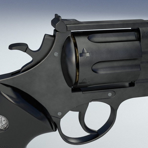 3d model revolver 44 magnum - Magnum 44 Revolver by LChristian